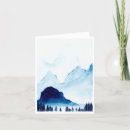 Recherche de paysage brumeux vœux cartes Bleu
