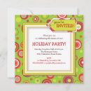 Recherche de polka dot noël invitations Vert