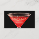 Recherche de verre martini cartes visite Barman