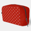 Recherche de pois blanc cosmétiques pochettes Rouge