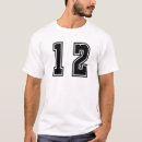 Recherche de numéro 12 tshirts Nombre douze