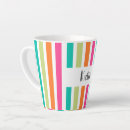 Recherche de motif multicolore tasses Rayé