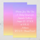Recherche de pastel rainbow baby shower invitations Coloré