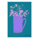Recherche de fleurs turquoise posters Jolie