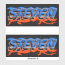 Recherche de steven autocollants Nom