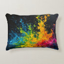 Recherche de peinture éclaboussée coussins Arc en ciel