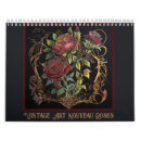 Recherche de art nouveau calendriers Floral