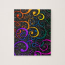 Recherche de motif coloré puzzles Violet