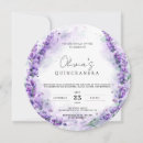 Recherche de lavender quinceanera invitations Fleurs