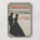 Recherche de danse de salle de bal invitations Vintage