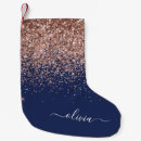 Recherche de bleu chaussette de noël Monogramme
