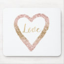Recherche de coeur rose tapis souris Glacer