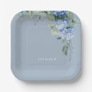 Recherche de dusty blue paper assiettes Blanc