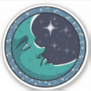 Recherche de visage lune autocollants Lunaire