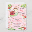 Recherche de premier de coccinelle anniversaire invitations Girl