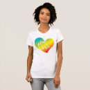 Zoek naar regenboog hart tshirts Modern
