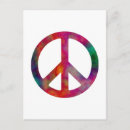 Recherche de symbole paix cartes postales Bleu