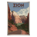 Recherche de parc national vintage posters Zion