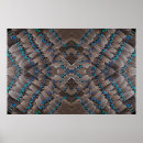 Recherche de motif plume posters Bleu