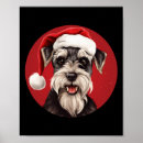 Zoek naar miniatuur schnauzer posters Kerstman
