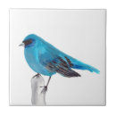 Recherche de oiseaux vintages carreaux Bleu