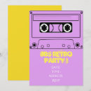 Recherche de les années 1980 invitations Rétro