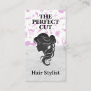 Recherche de silhouette femme cartes visite Coiffeuse