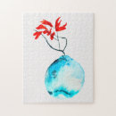 Recherche de bleu vase puzzles Vie