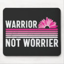 Zoek naar breast cancer muismatten Warrior