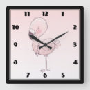 Recherche de flamant horloges Rose