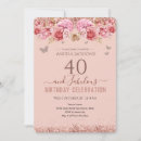 Recherche de étincelles anniversaire invitations Rose