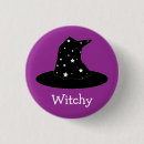 Recherche de sorcière halloween badges Vert