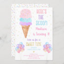 Recherche de crème glacée pastel invitations Arc en ciel