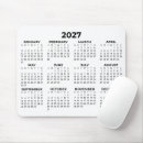 Recherche de calendrier annuel tapis souris Minimaliste