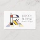 Recherche de lettre r cartes visite Monogramme