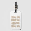 Recherche de la vie mariée bagages étiquettes Bride