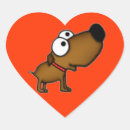 Recherche de chien drôle autocollants Dessin animé