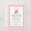 Recherche de cerises invitations Mother to be