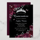 Recherche de burgundy quinceanera invitations Aquarelle