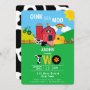 Recherche de oink baa moo invitations Ferme