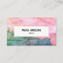 Recherche de abstrait cartes visite Aquarelle