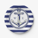 Recherche de ancre marine assiettes Blanc