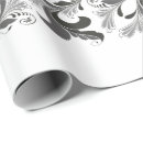 Recherche de noir blanc élégant papier papier cadeau Rétro
