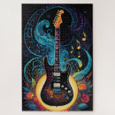 Recherche de guitare électrique puzzles Cool