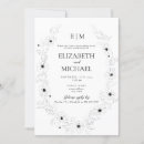 Recherche de poster invitations Noir et blanc