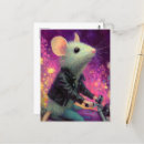 Recherche de souris blanche cartes postales Fleurs
