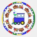 Recherche de train de choo autocollants Bleu