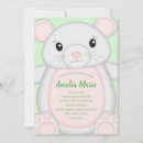 Recherche de souris adorable invitations Bébé