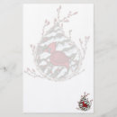 Recherche de cardinal papier à lettre Hiver