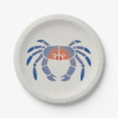 Recherche de crabs paper assiettes Bleu